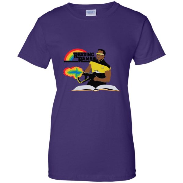 reading rambo womens t shirt - lady t shirt - purple