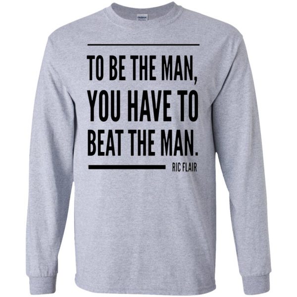 ric flair to be the man long sleeve - sport grey