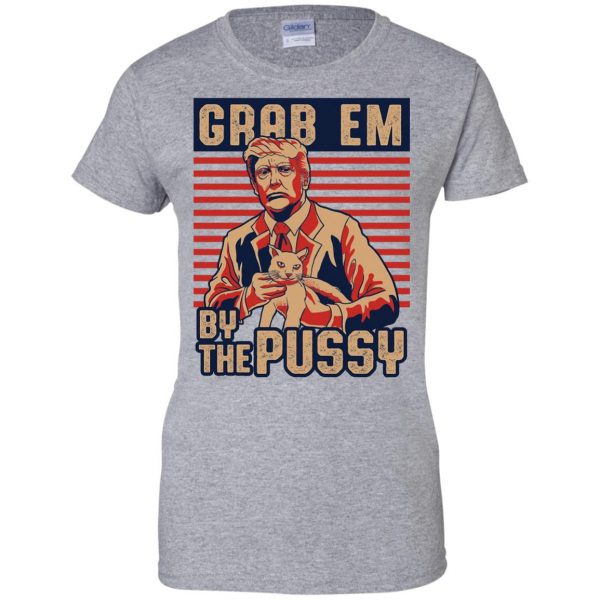 grab em womens t shirt - lady t shirt - sport grey