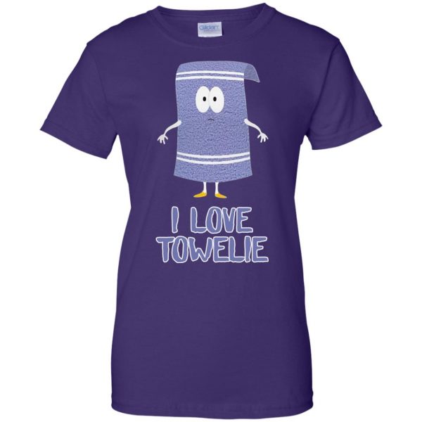 i love towelie womens t shirt - lady t shirt - purple