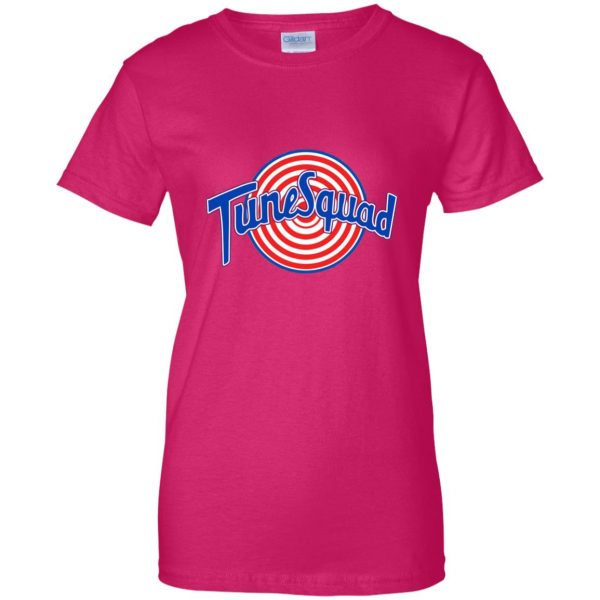 tune squad womens t shirt - lady t shirt - pink heliconia