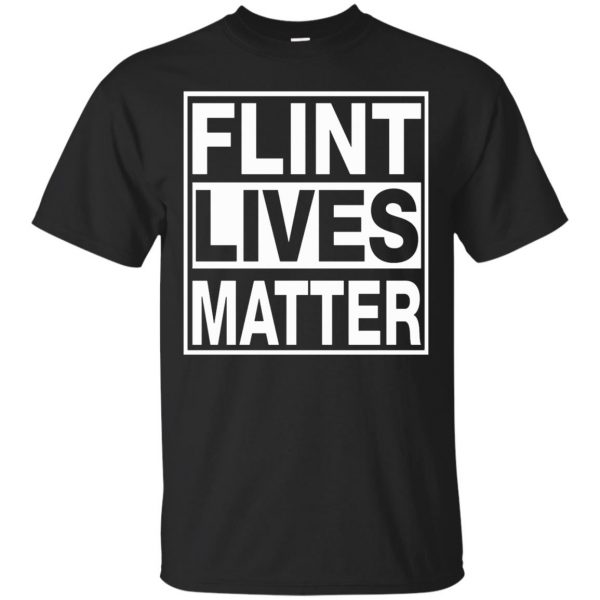 flint lives matter shirt - black
