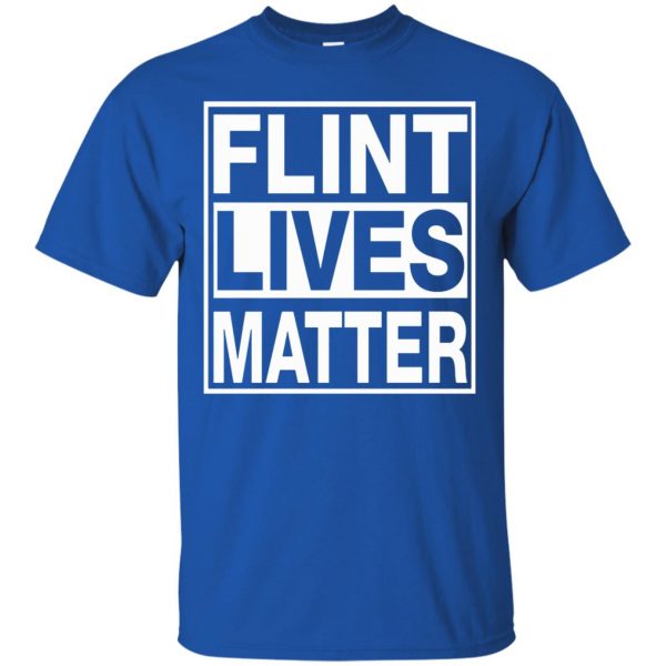 flint lives matter t shirt - royal blue
