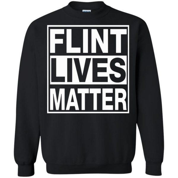 flint lives matter sweatshirt - black