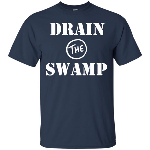 drain the swamp t shirt - navy blue