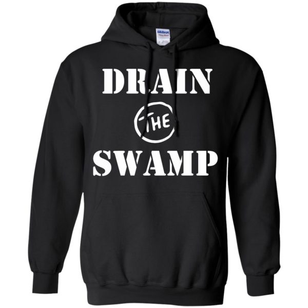 drain the swamp hoodie - black