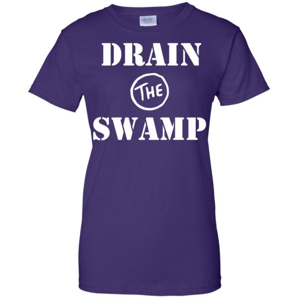 drain the swamp womens t shirt - lady t shirt - purple