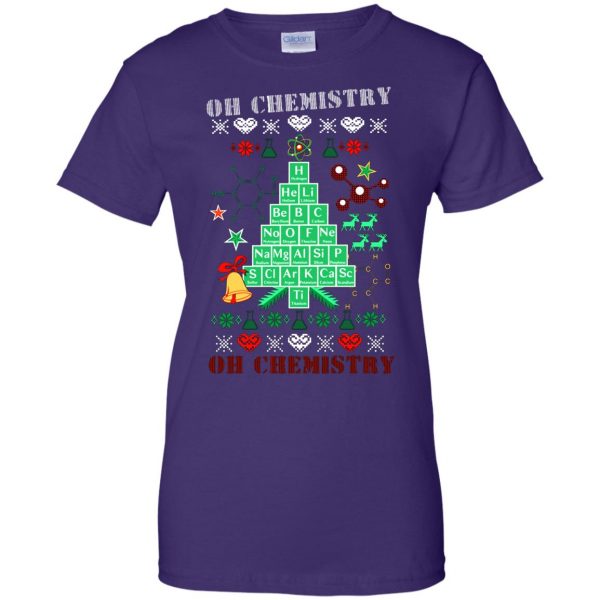 oh chemis tree womens t shirt - lady t shirt - purple