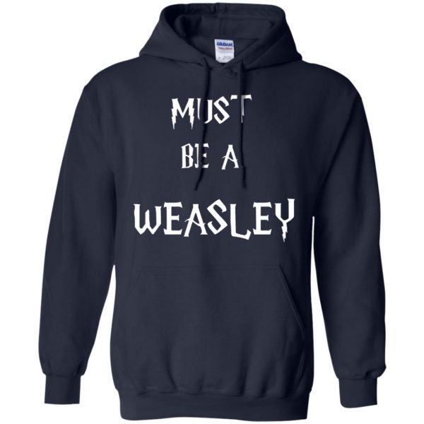 must be a weasley hoodie - navy blue