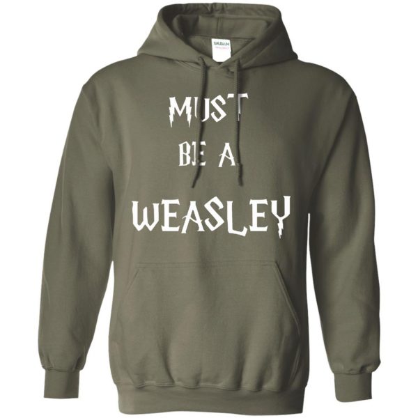 must be a weasley hoodie - military green