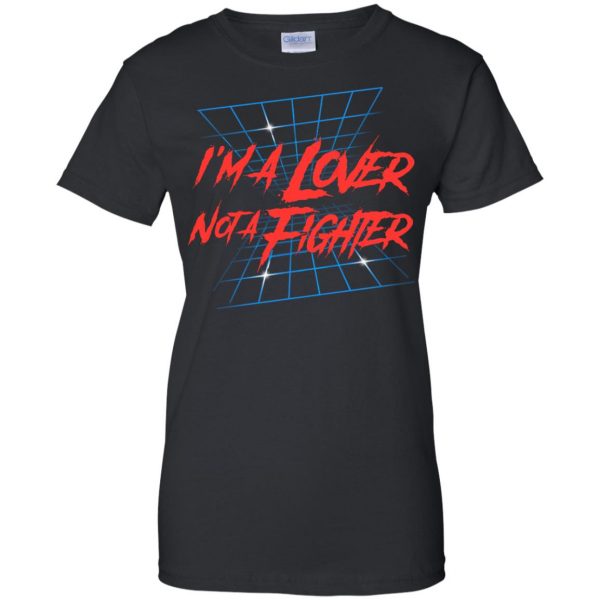 lover not a fighter womens t shirt - lady t shirt - black