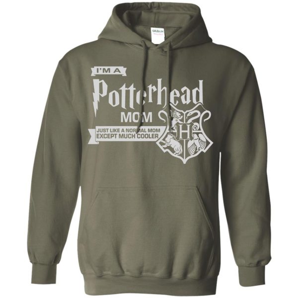 harry potter mom hoodie - military green