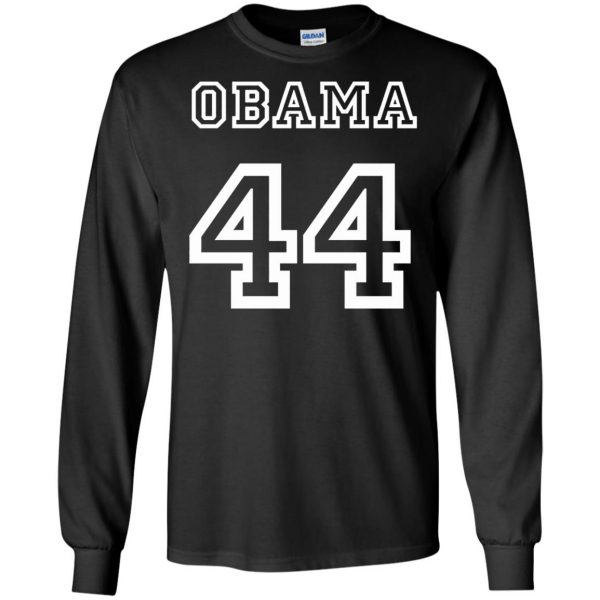 obama 44 long sleeve - black