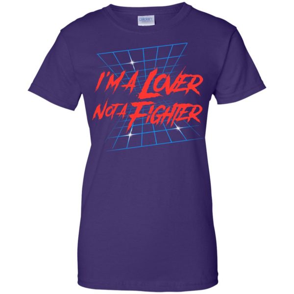 lover not a fighter womens t shirt - lady t shirt - purple