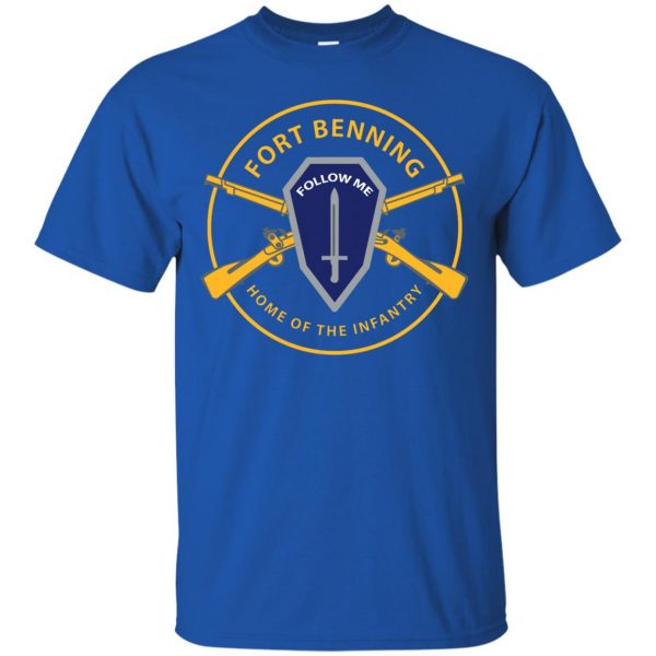 fort bennings t shirt - royal blue