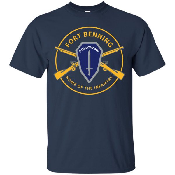 fort bennings t shirt - navy blue
