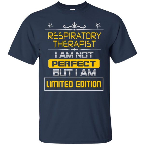 respiratory therapists t shirt - navy blue