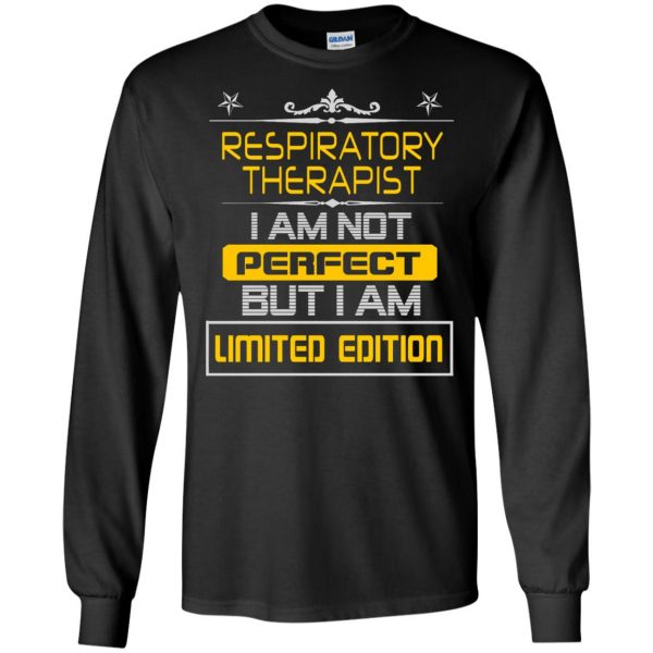 respiratory therapists long sleeve - black