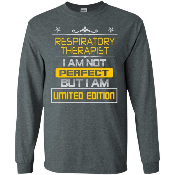 respiratory therapists long sleeve - dark heather
