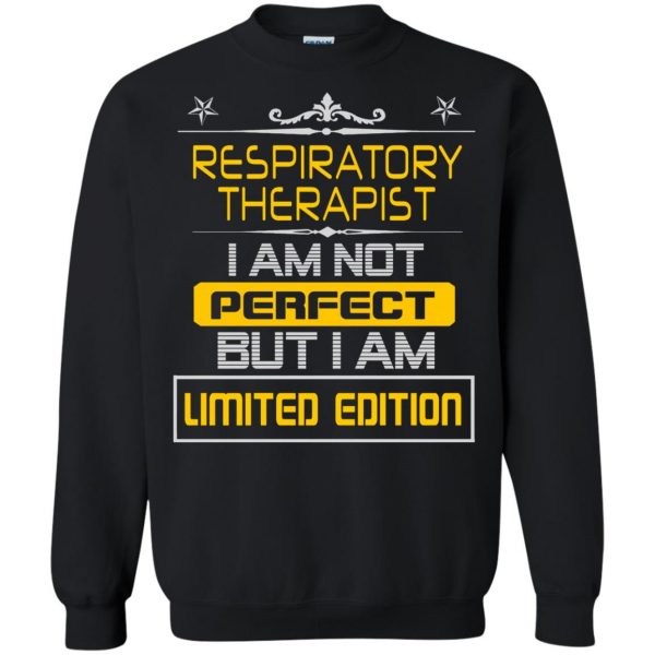 respiratory therapists sweatshirt - black