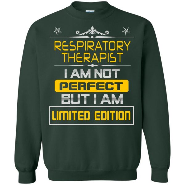 respiratory therapists sweatshirt - forest green