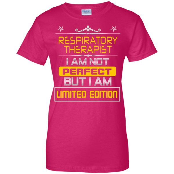 respiratory therapists womens t shirt - lady t shirt - pink heliconia