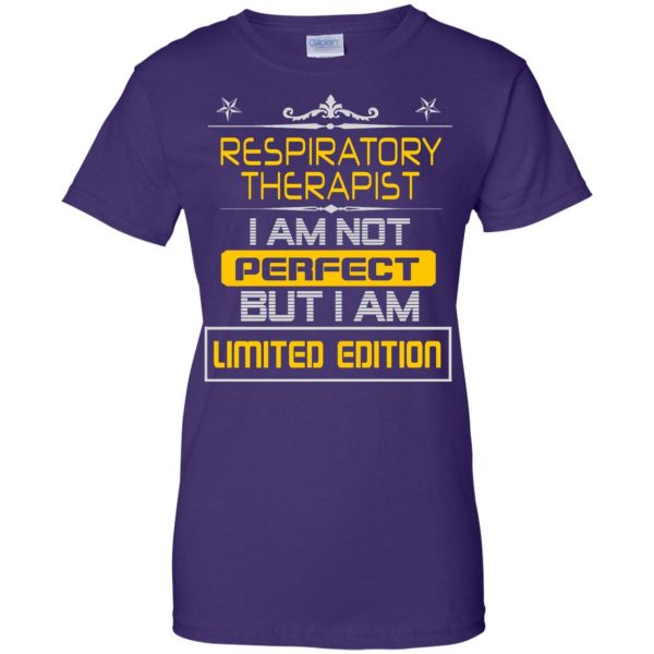 respiratory therapists womens t shirt - lady t shirt - purple