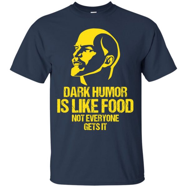dark humors t shirt - navy blue