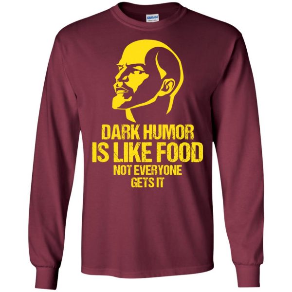 dark humors long sleeve - maroon