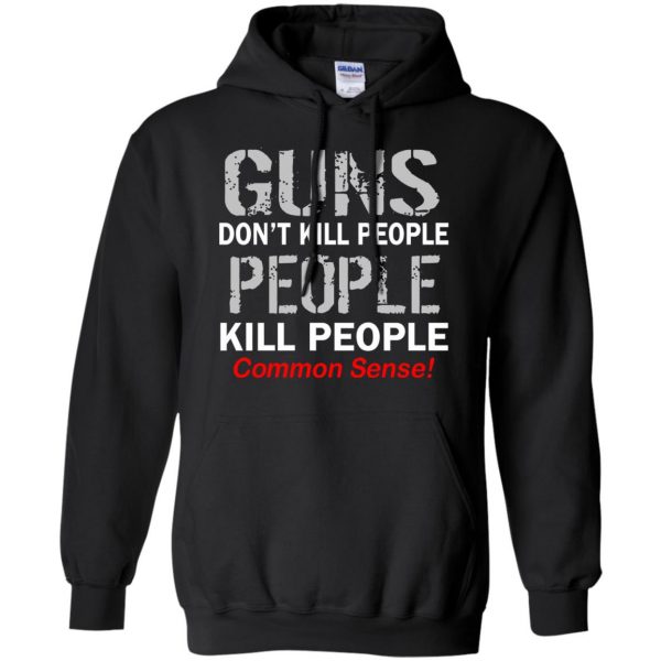 guns don t kill people hoodie - black