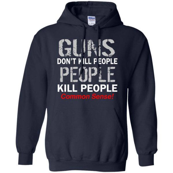guns don t kill people hoodie - navy blue