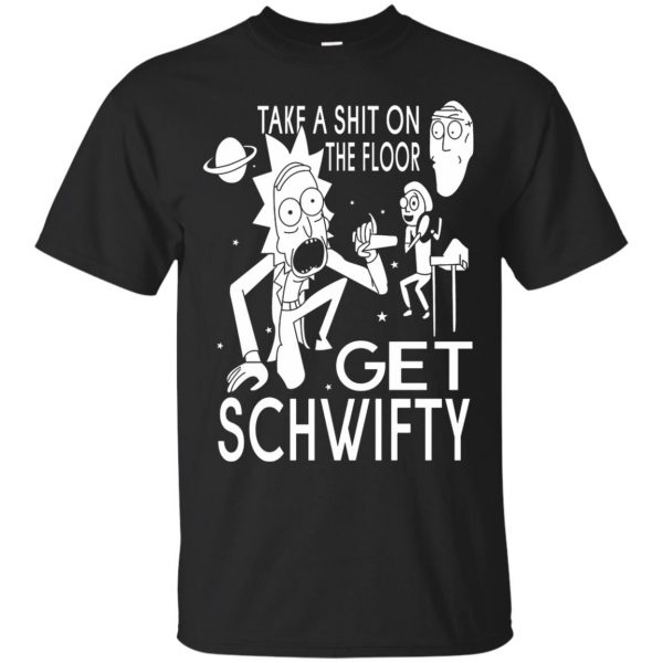 get schwifty hoodie - black