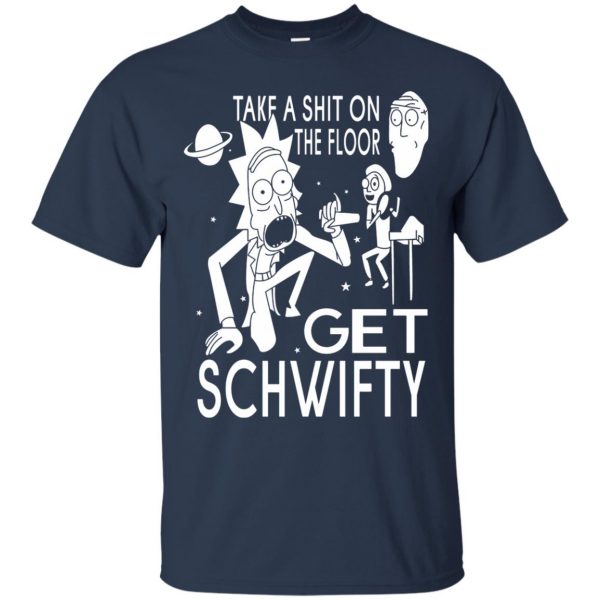 get schwifty t shirt - navy blue