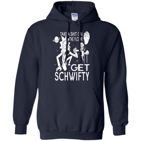 get schwifty hoodie - navy blue