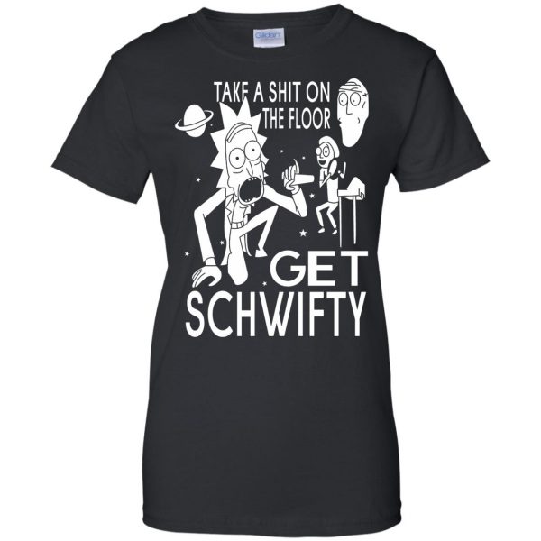 get schwifty womens t shirt - lady t shirt - black