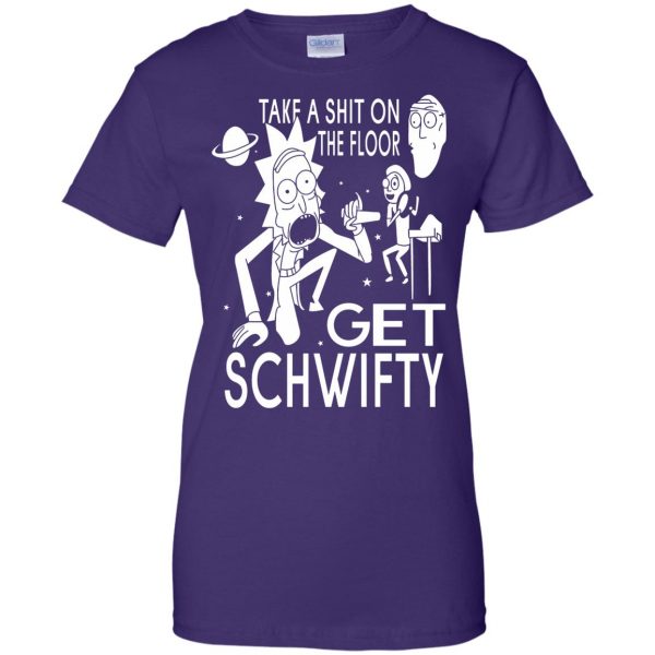get schwifty womens t shirt - lady t shirt - purple