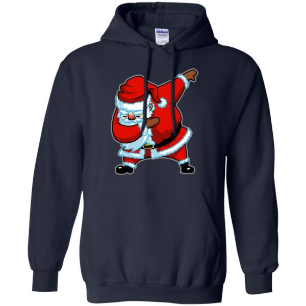dabbing santa hoodie - navy blue