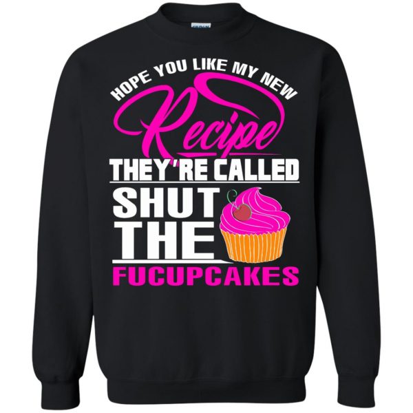shut the fucupcakes sweatshirt - black