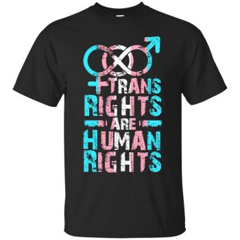 trans rights are human rights shirt - black