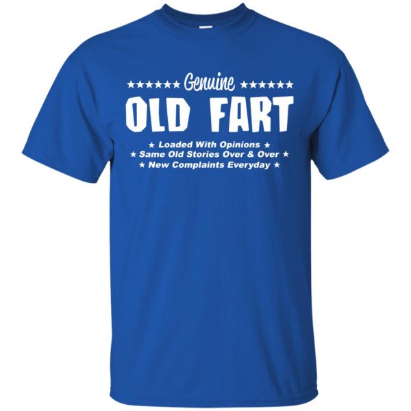 old fart t shirt - royal blue