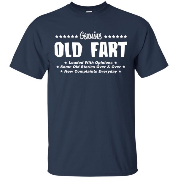 old fart t shirt - navy blue