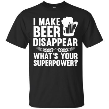 i make beer disappear hoodie - black