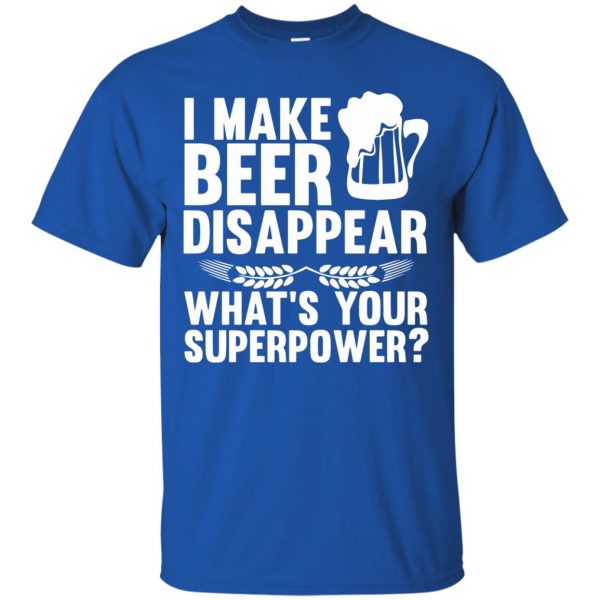 i make beer disappear t shirt - royal blue