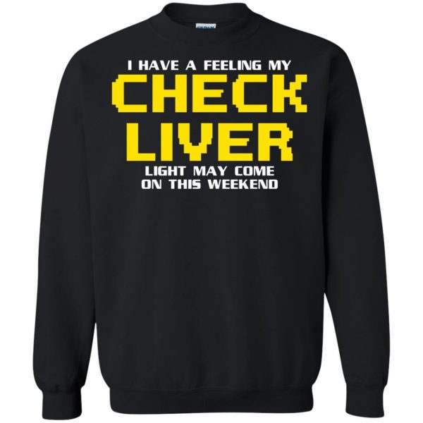 check liver light sweatshirt - black