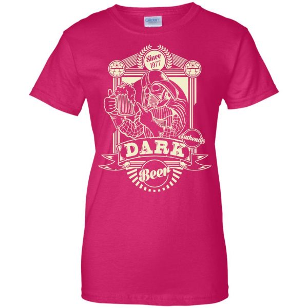 star wars beer womens t shirt - lady t shirt - pink heliconia