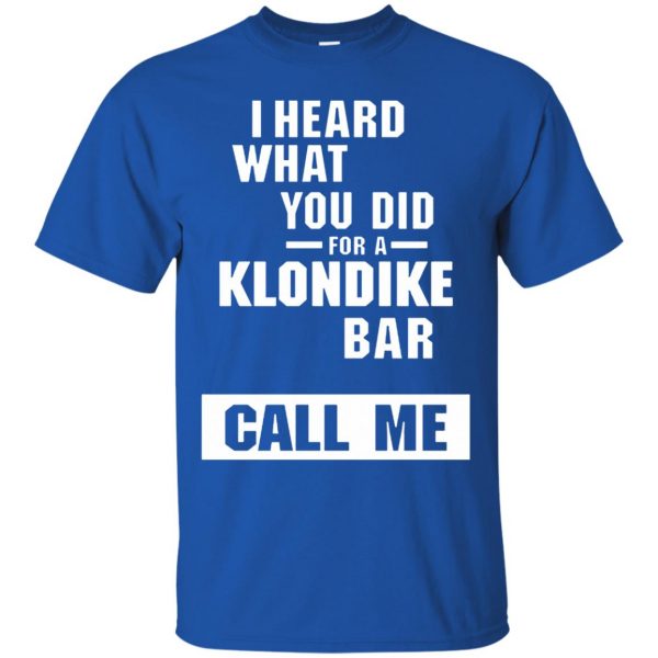 klondike bar t shirt - royal blue