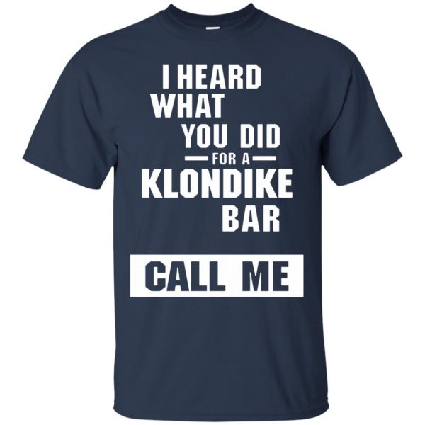 klondike bar t shirt - navy blue