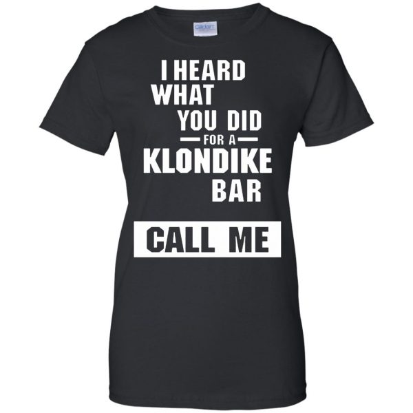 klondike bar womens t shirt - lady t shirt - black