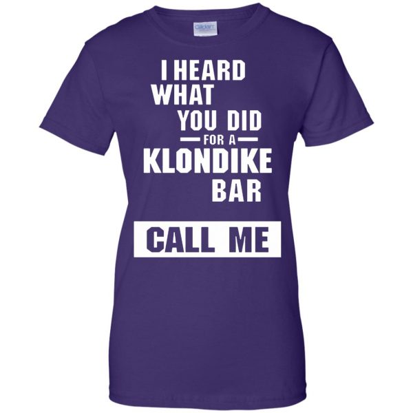 klondike bar womens t shirt - lady t shirt - purple