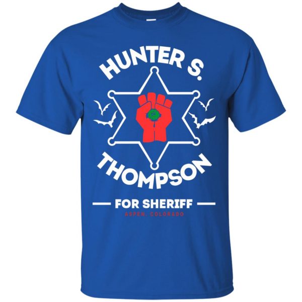 hunter s thompson t shirt - royal blue